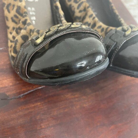 Mephisto ballet flat animal print air relax slip on womens 8+8 1/2 comfort shoe - Picture 6 of 14